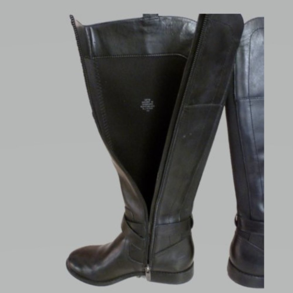 Marc Fisher 5m Black Tall Riding Boot With Buckle - image 4